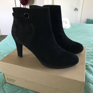 Clarks Black Booties